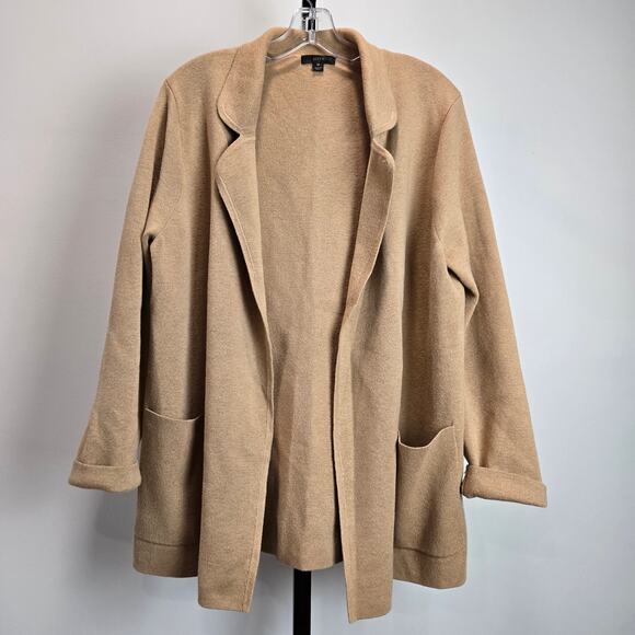 J. Crew Sweaters - J. Crew Eloise Sweater Blazer Wool Blend Camel Neutral Medium Minimalist Capsule